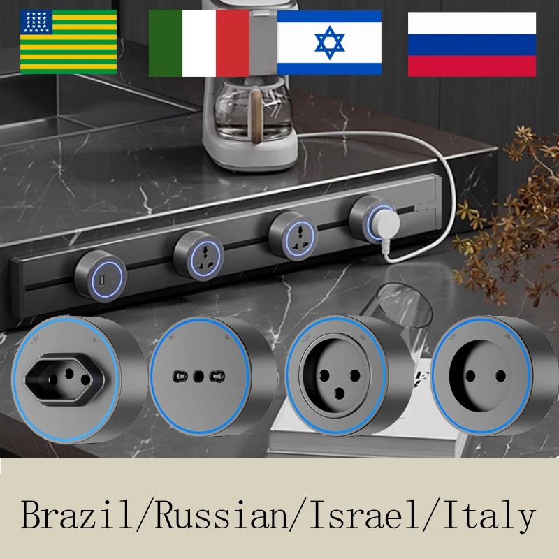 Home Office Uk - 30CM/40CM/50CM Brazil/Russian/Israel/Italy Track Socket Wall Power