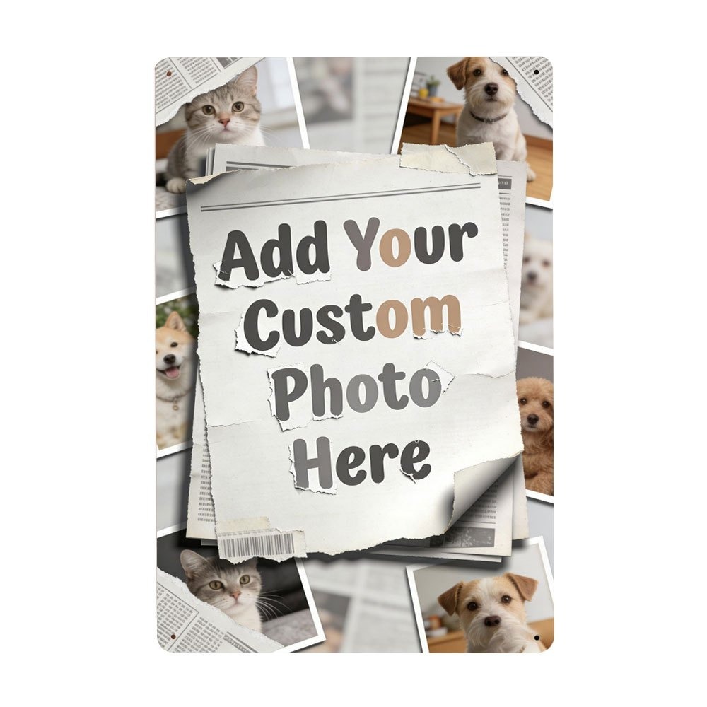 Home Office Gif - DIY Customizable Metal Wall Plaque 20x30cm