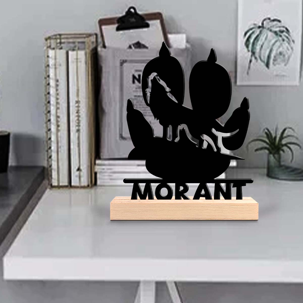 Home Office Or - 1pc Customized Minimalist Metal Ornaments Customizable