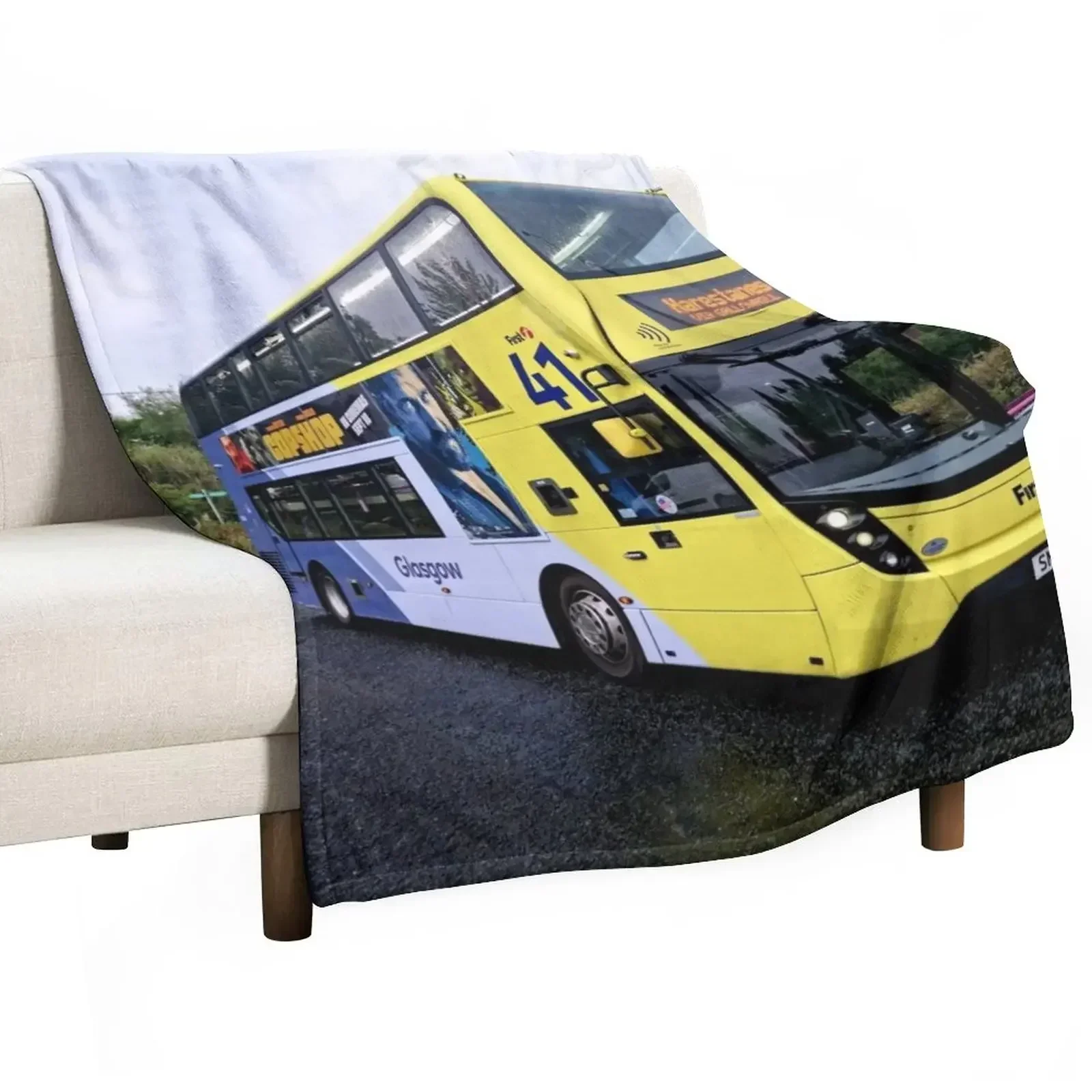 Home Office In Glasgow - First Glasgow Throw Blanket Warm Comfortable