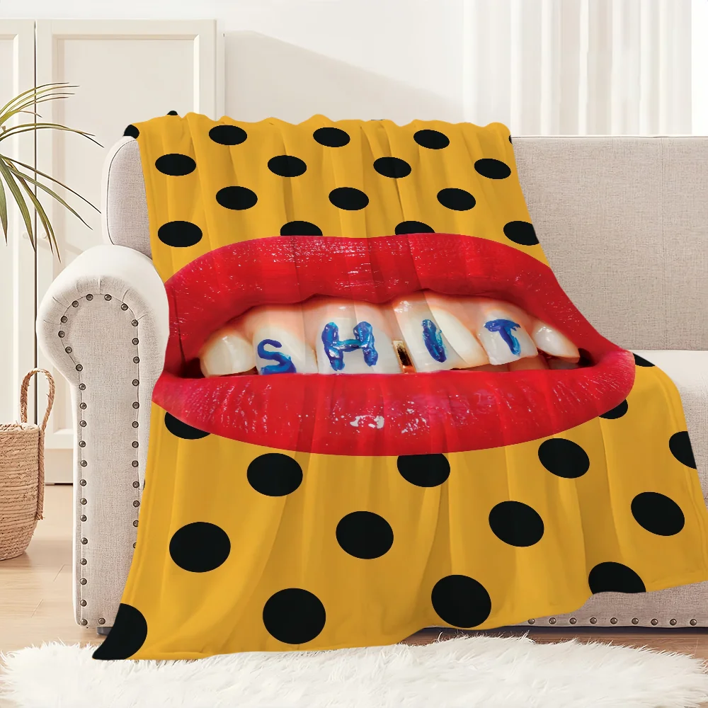 Home Office Gif - Funny Personality Bizarre Art Throw Blanket