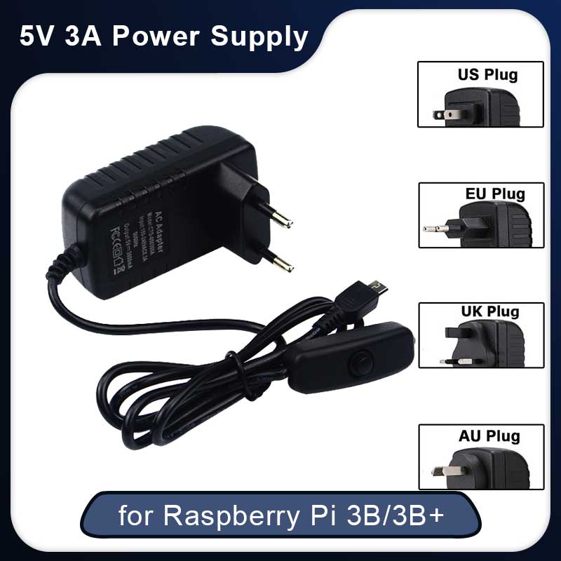 Home Office Uk - 5V 3A Raspberry Pi 3 Model
