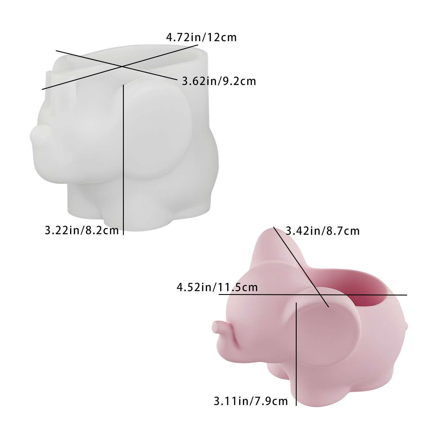 Pen Holder Organizer - DIY Elephant Storage Cup Resin Mold