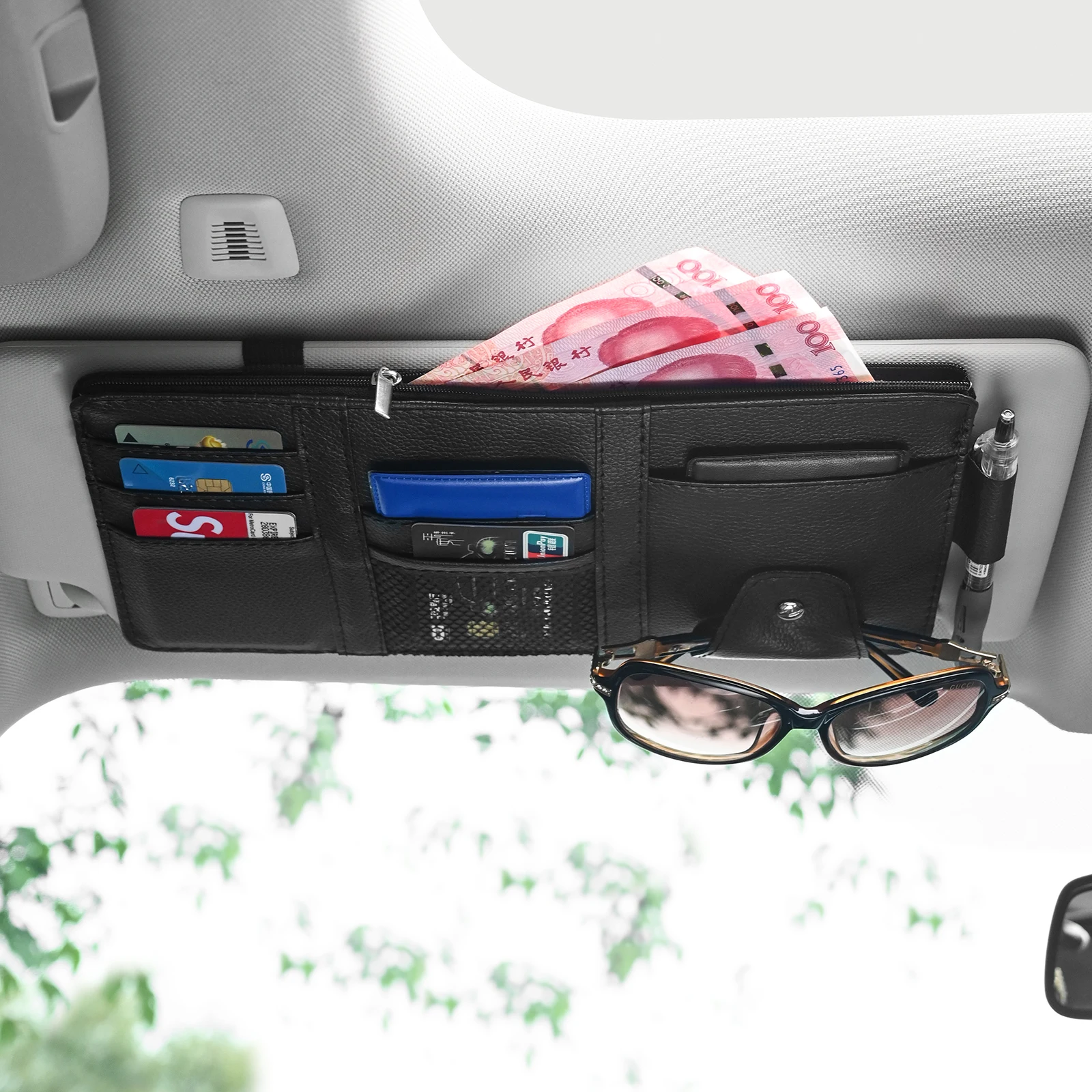 Pen Holder Organizer - Car Sun Visor Bill Pen Business