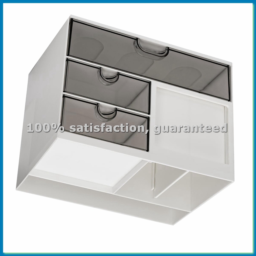 Pen Holder Organizer - Desk Organizer with 3 Drawer,Multi-Functional Pencil