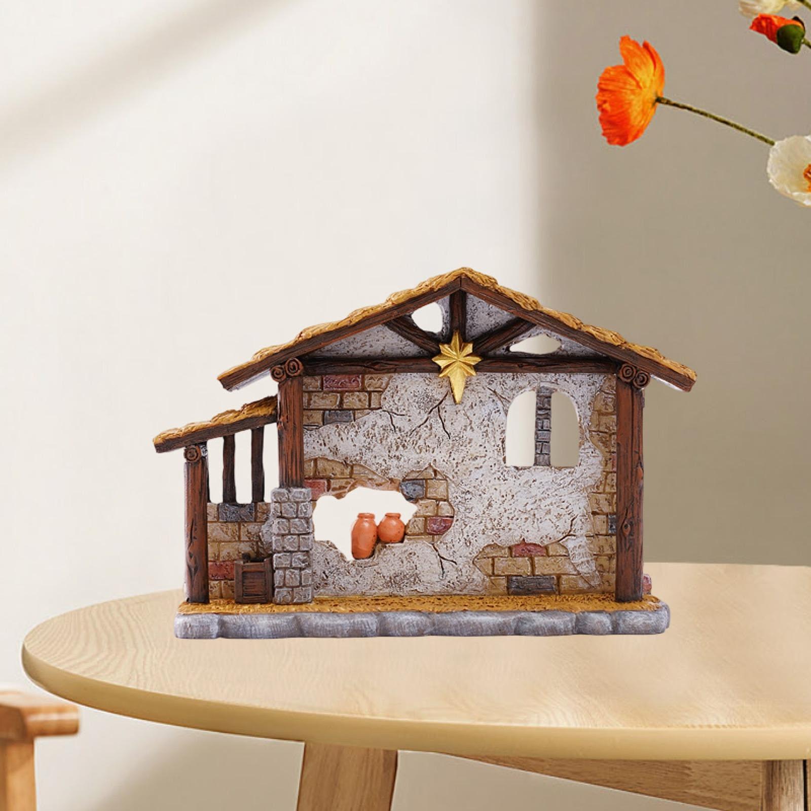 Home Office Shed - Christmas Sculpture Shed Statue Artwork for