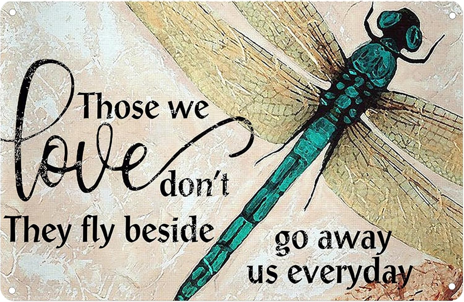 Home Office Gif - Green Dragonfly Funny Novelty Metal Retro