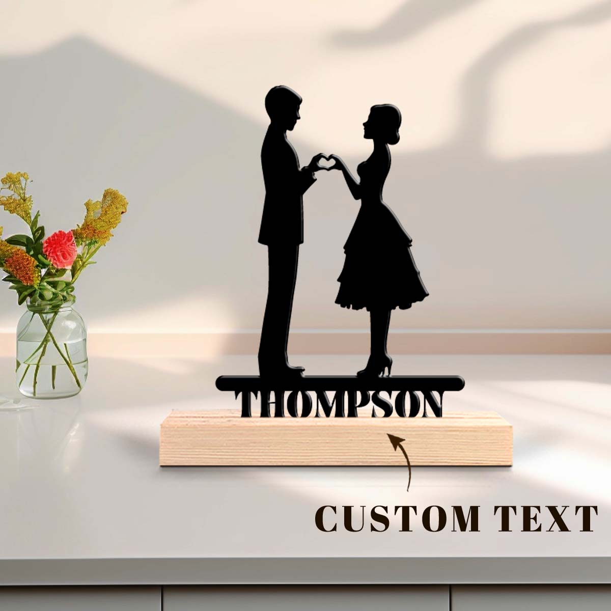 Home Office Or - 1pc Personalized Iron Desktop Ornament Customizable