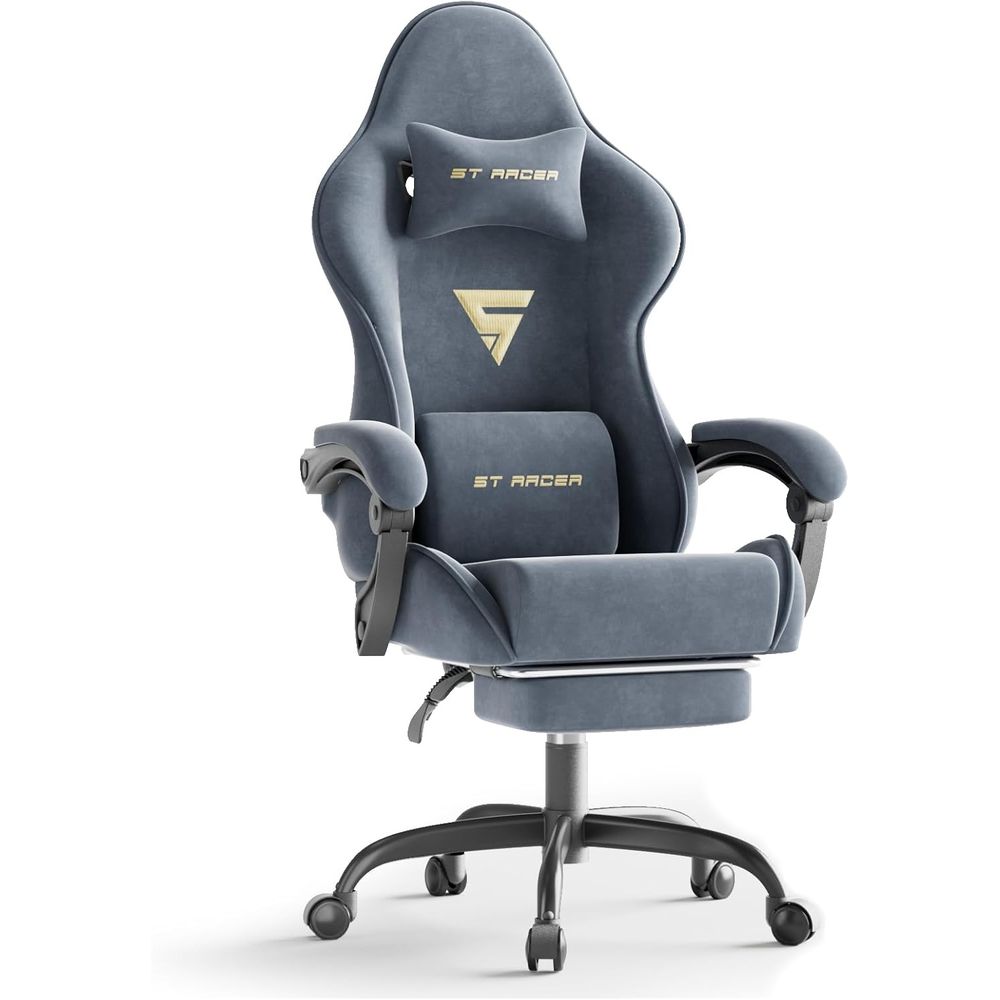 Home Office Or - Ergonomic Gaming Chair with Footrest and