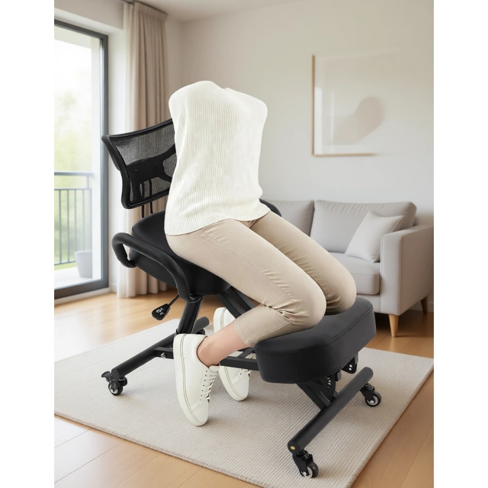 Home Office Or - Ergonomic Kneeling Chair with Backrest and