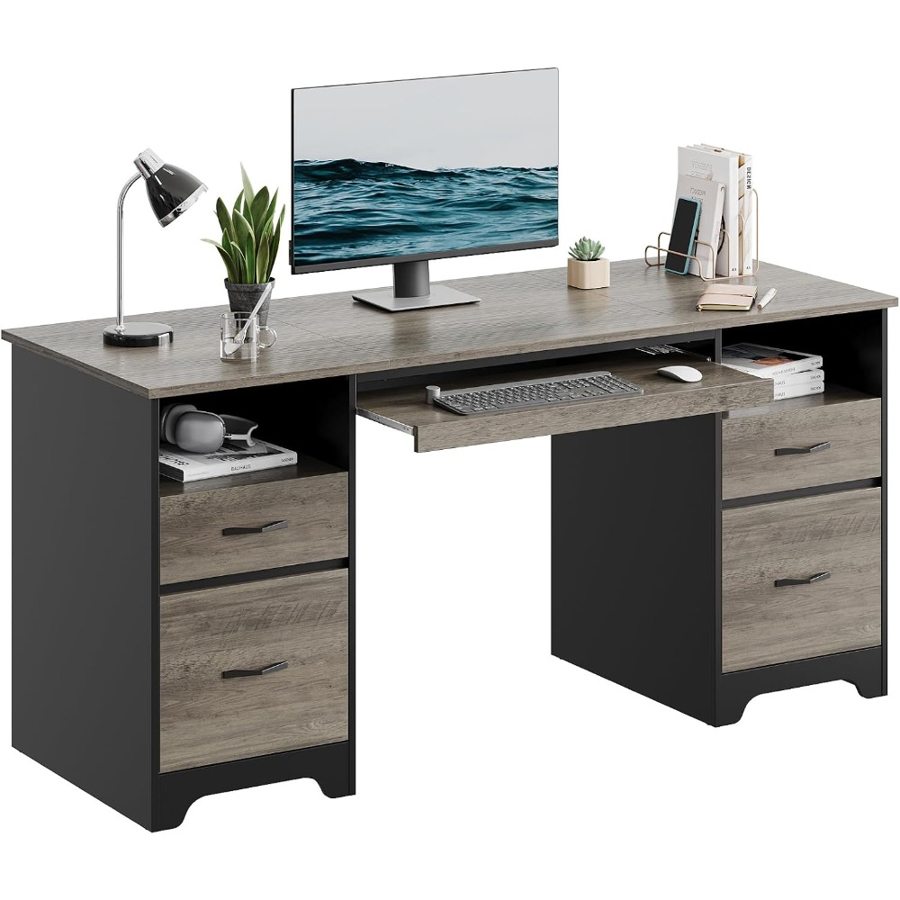 Keyboard Tray Under Desk - US Shipping 59 Inch Office Desk