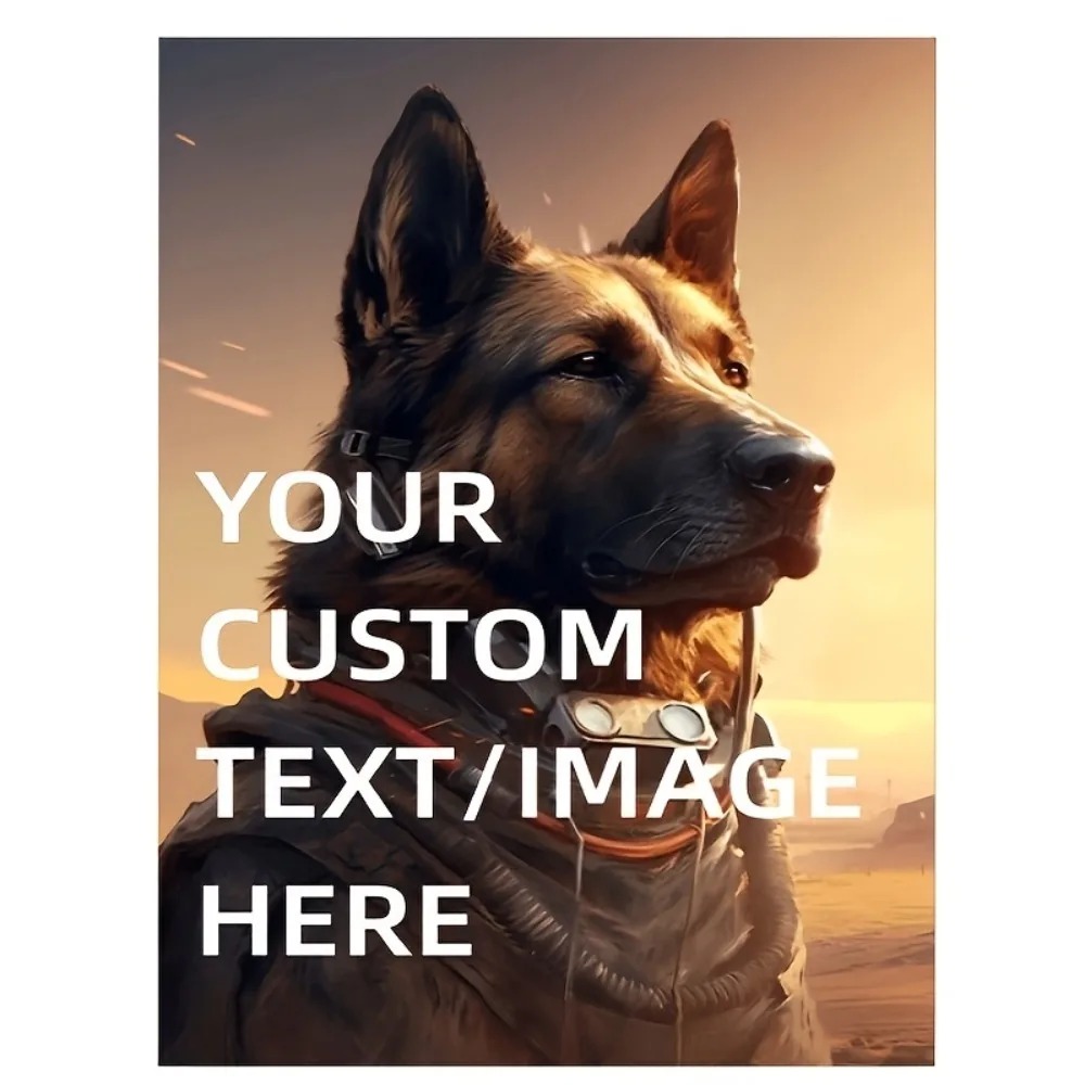 Home Office Gif - Durable Tinplate Metal Plaque 8x12in Customizable