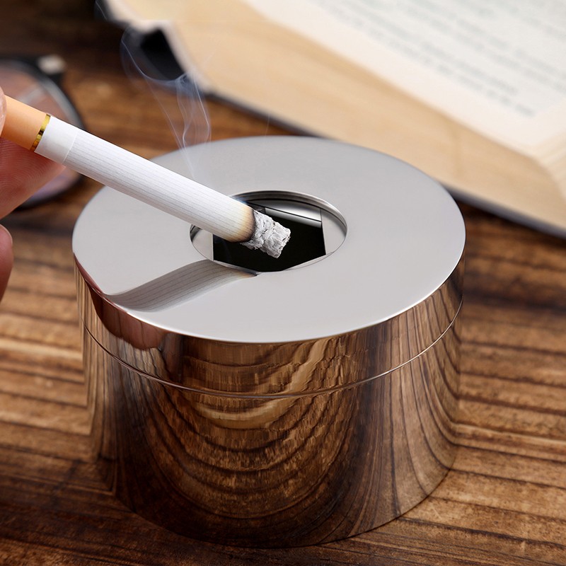 Stainless steel ashtray with c - огляд і ціна Home Office Trend