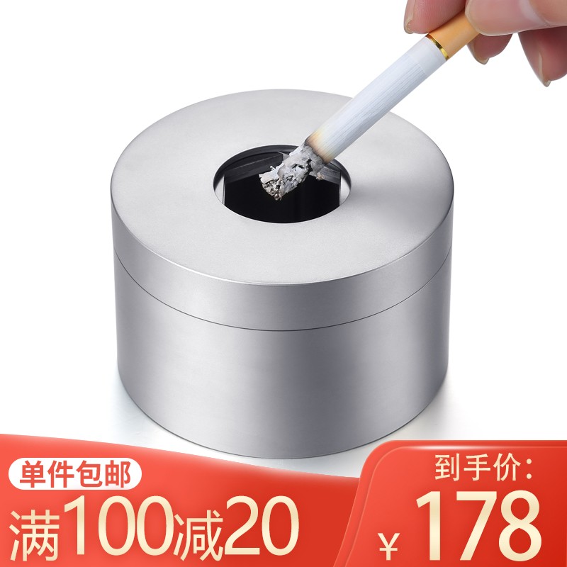 Stainless steel ashtray with c - огляд і ціна Home Office Trend