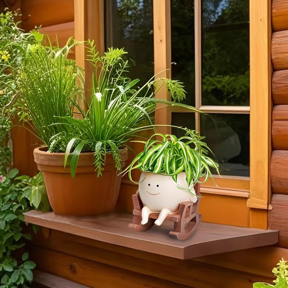 1Pc Resin Decorative Flower Po - огляд і ціна Home Office Shed