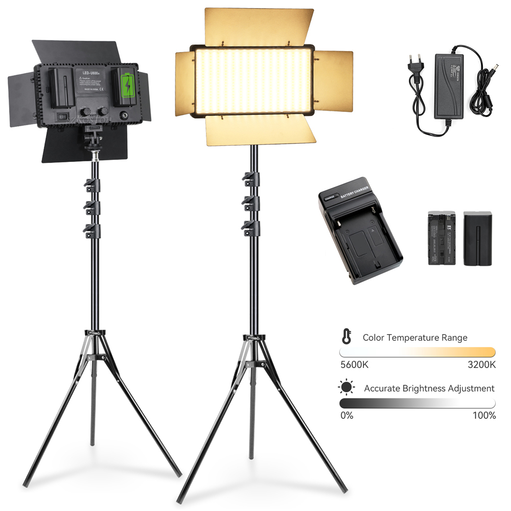 U600 LED Photo Studio Light fo - огляд і ціна Zoom Lighting Kit