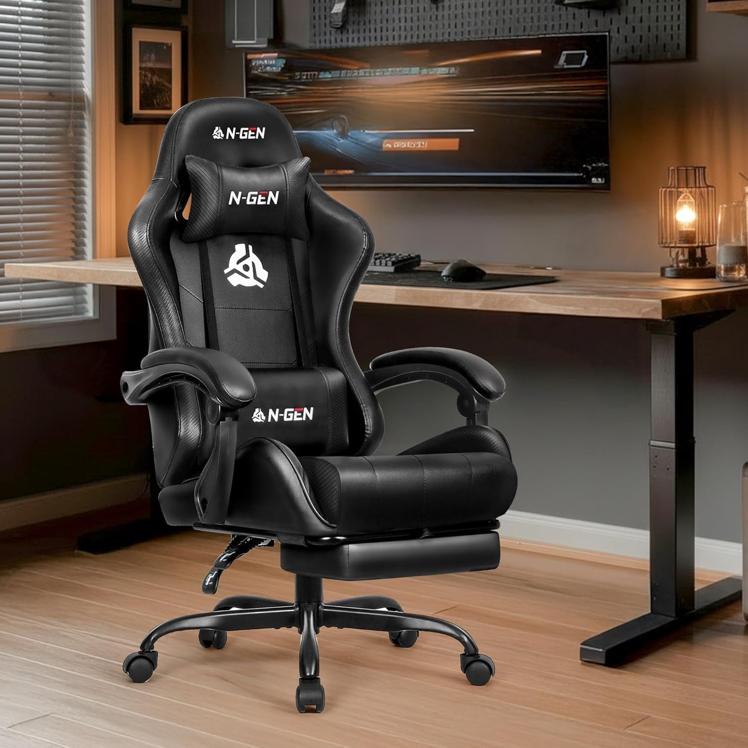 Gaming Chair with Footrest Lum - огляд і ціна Home Office Ergonomics