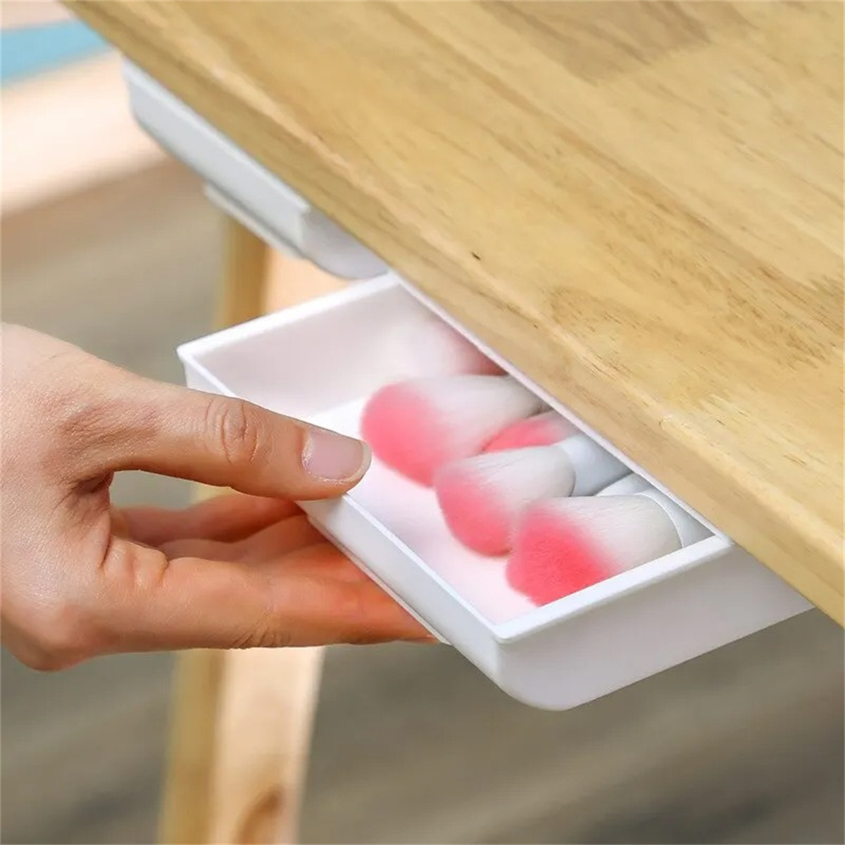 1pc White SelfAdhesive Storage - огляд і ціна Desk Drawer Small