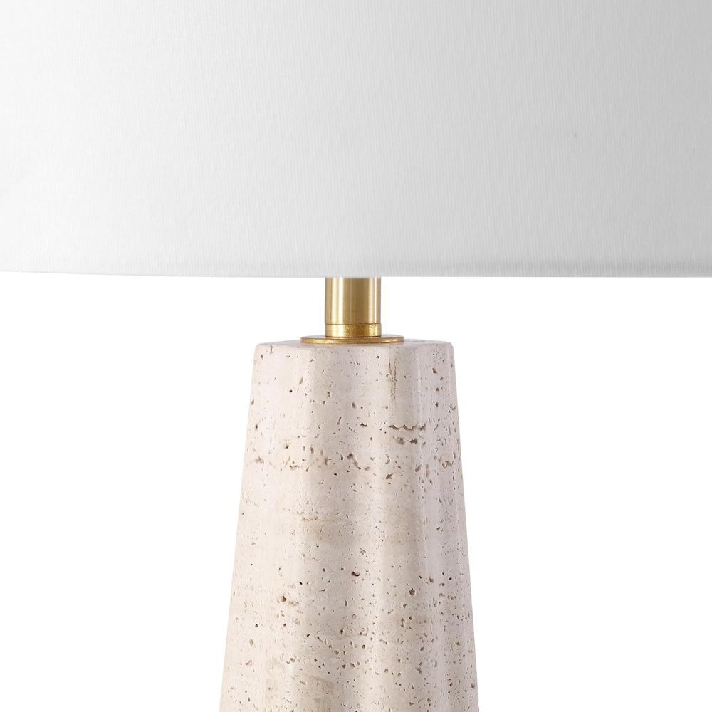 25-inch Travertine/White Table - огляд і ціна Home Office Or