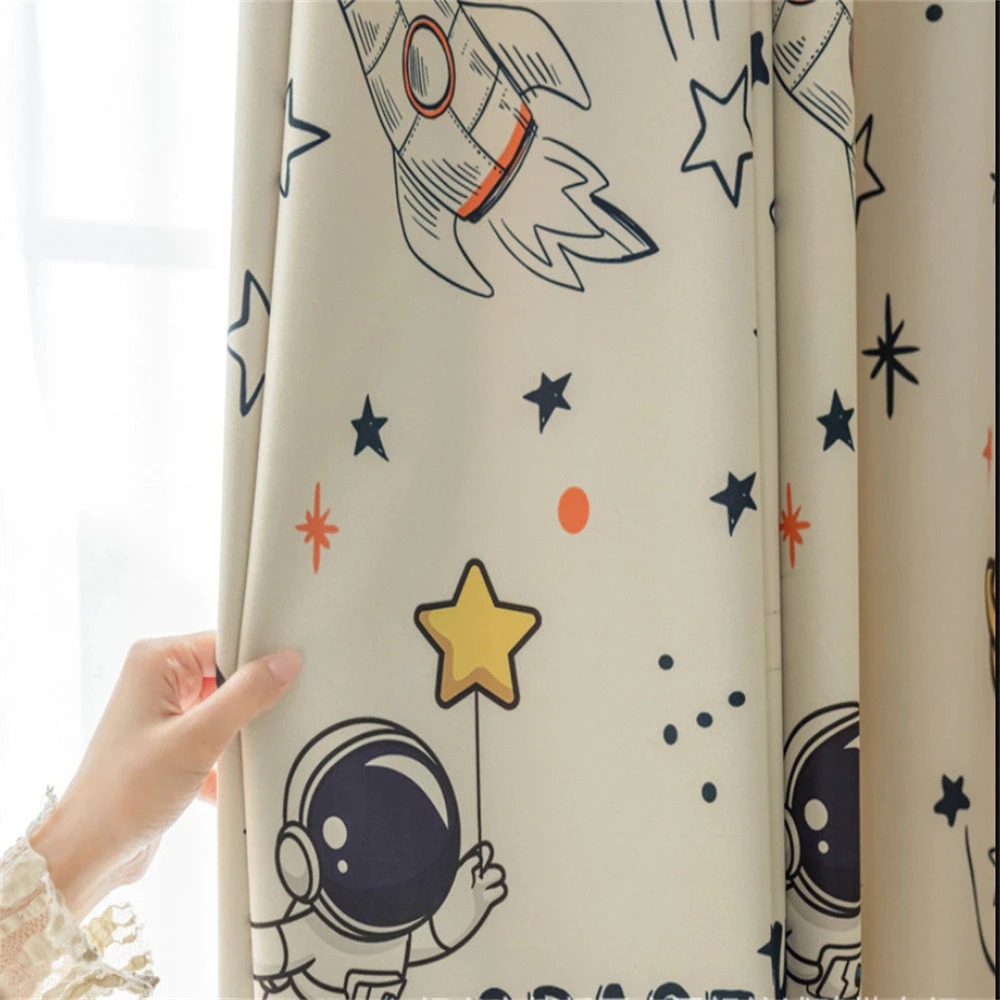 Vibrant Space Themed Window Bl - огляд і ціна Home Office Rate 2025