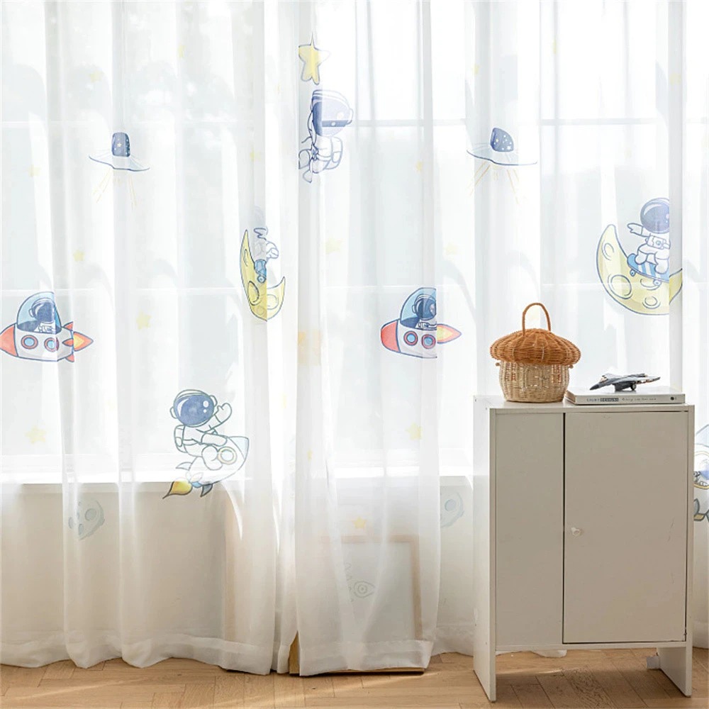 Vibrant Space Themed Window Bl - огляд і ціна Home Office Rate 2025