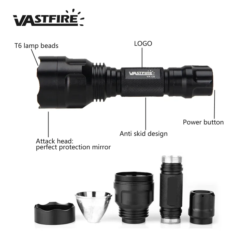 LED Tactical Hunting Flashligh - огляд і ціна Zoom Lighting Kit
