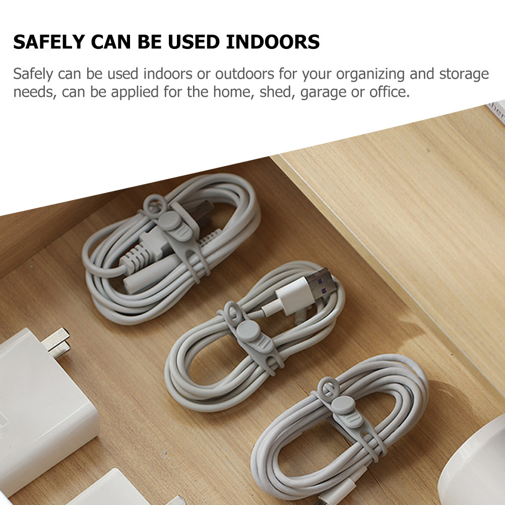12Pcs Premium Silicone Cord Ti - огляд і ціна Home Office Shed