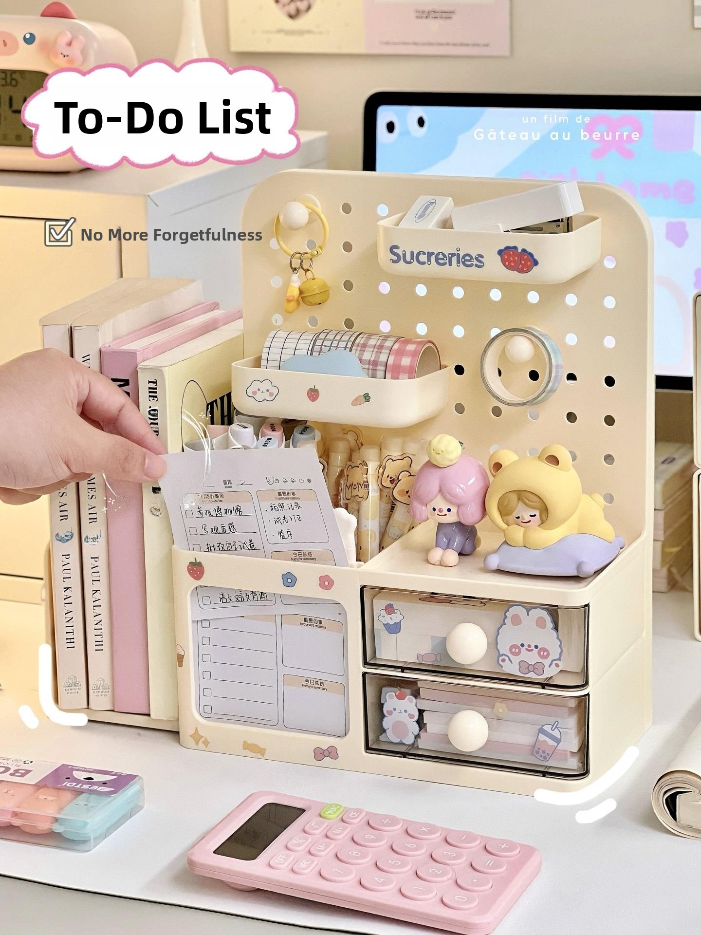 Desktop Hole Board Storage Box - огляд і ціна Pen Holder Organizer