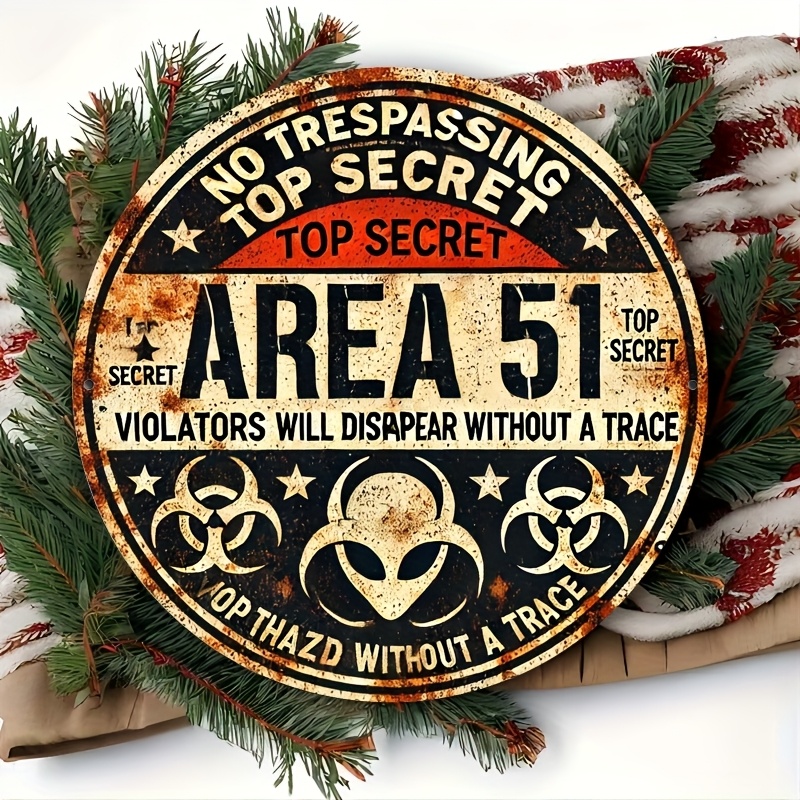 Vintage Area 51 Metal Wall Sig - огляд і ціна Home Office Or