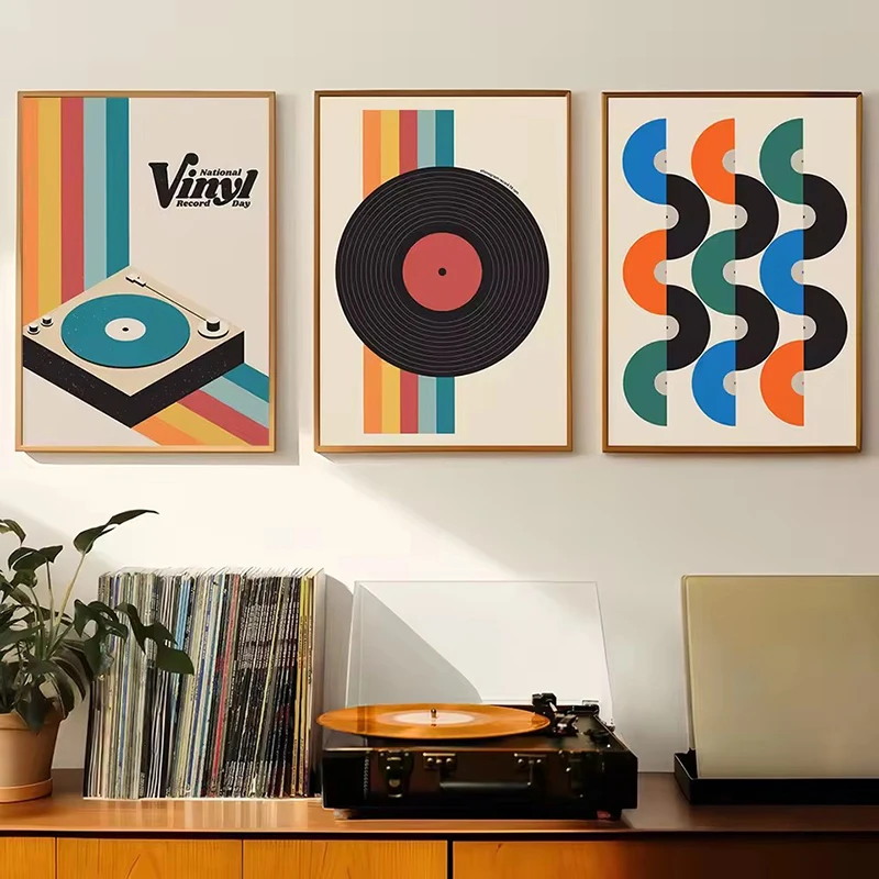Mid Century Vinyl Record Canva - огляд і ціна Home Office Or