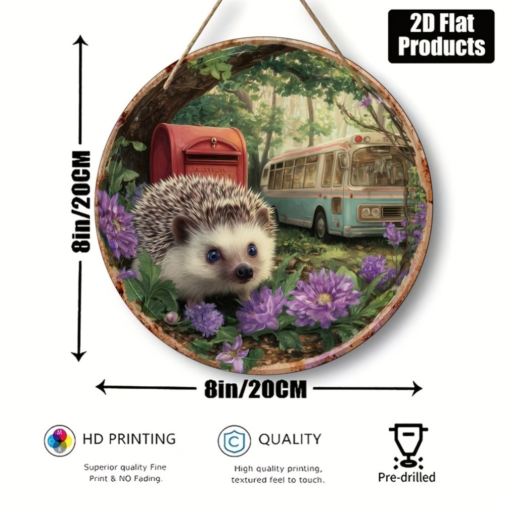 2D Metal Sign, Hedgehog Theme  - огляд і ціна Home Office Gif