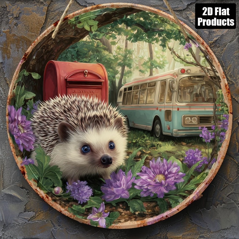 2D Metal Sign, Hedgehog Theme  - огляд і ціна Home Office Gif