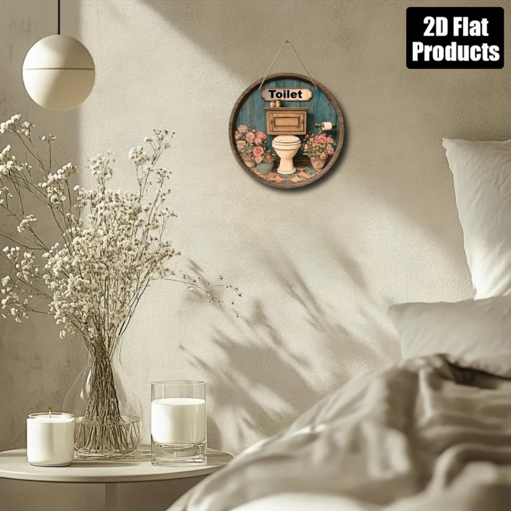 2D Metal Sign, 8x8 Inch Round  - огляд і ціна Home Office Gif