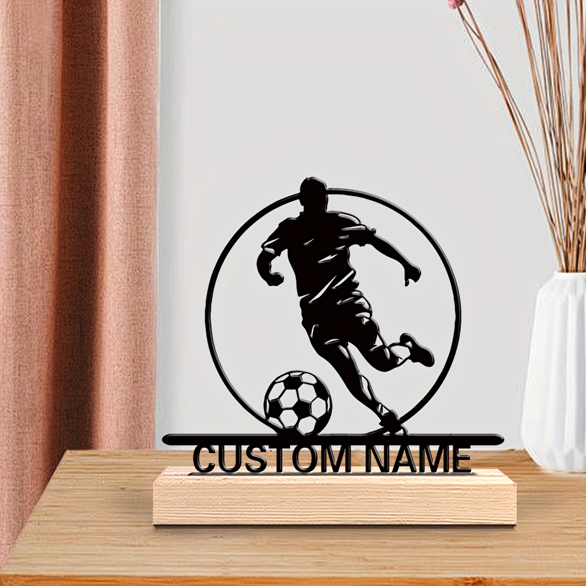 Custom Soccer Player Metal Sta - огляд і ціна Home Office Design