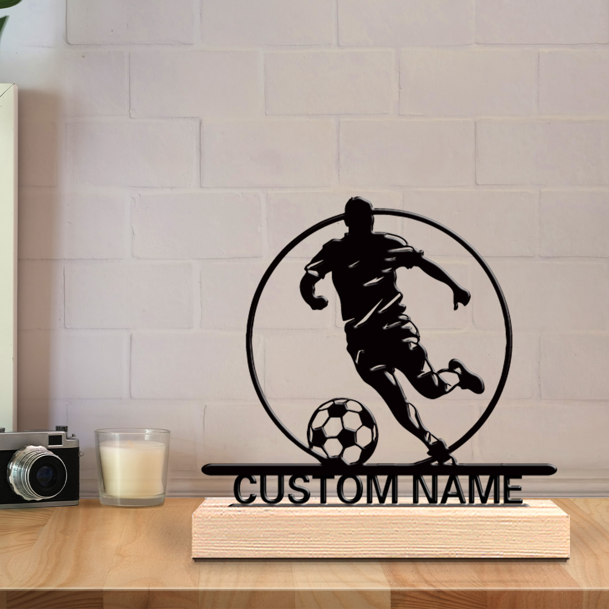 Custom Soccer Player Metal Sta - огляд і ціна Home Office Design