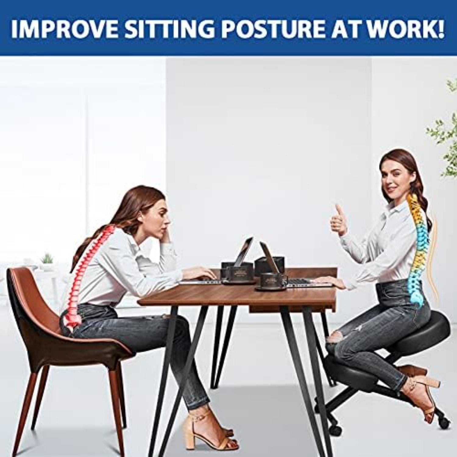 Kneeling Chair Ergonomic for O - огляд і ціна Home Office Ergonomics