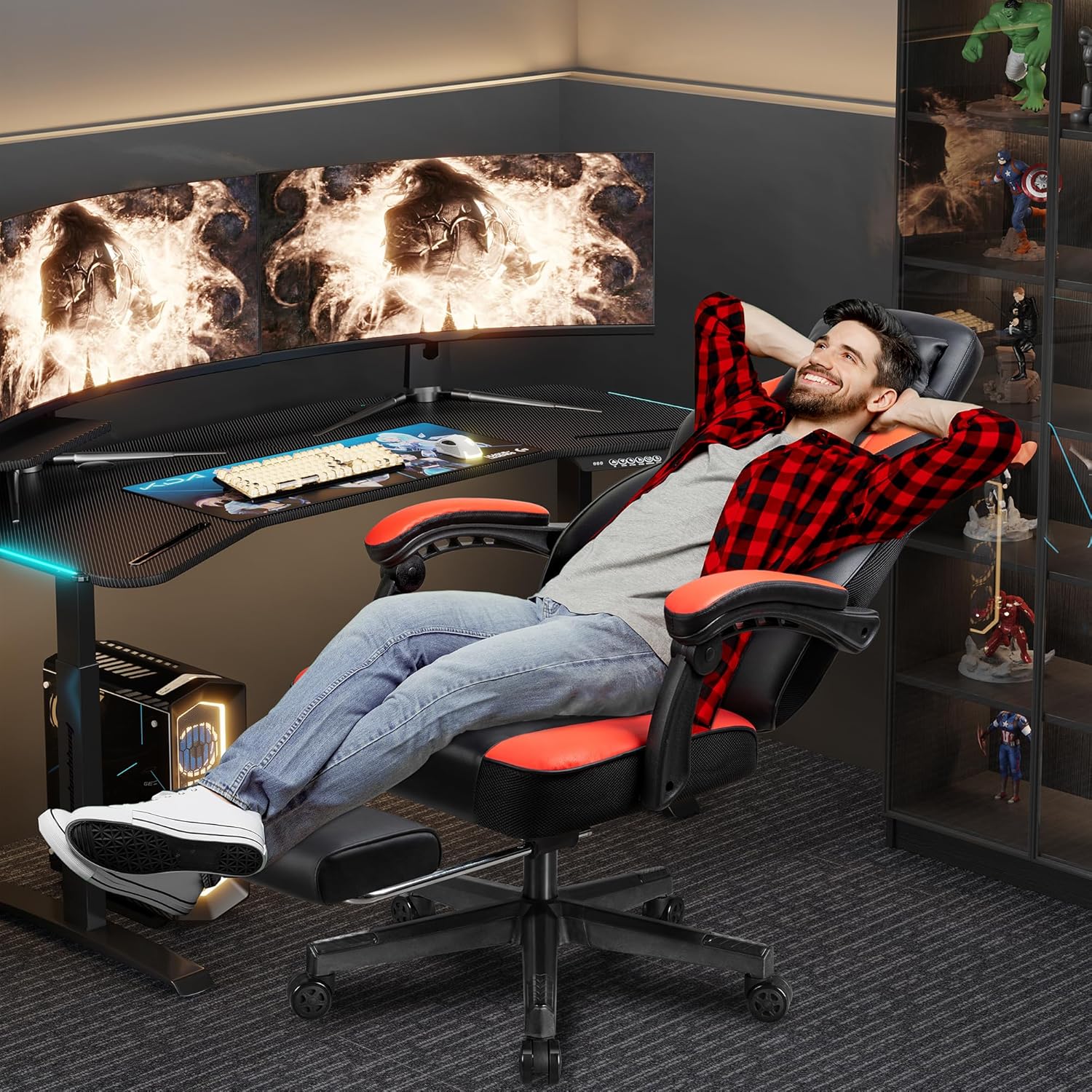 Gaming Chair with Footrest, Ma - огляд і ціна Home Office Ergonomics