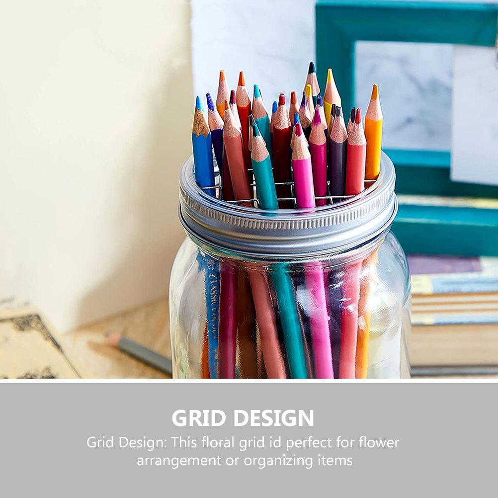 6Sets Mason Flower Jar Insert  - огляд і ціна Pen Holder Organizer