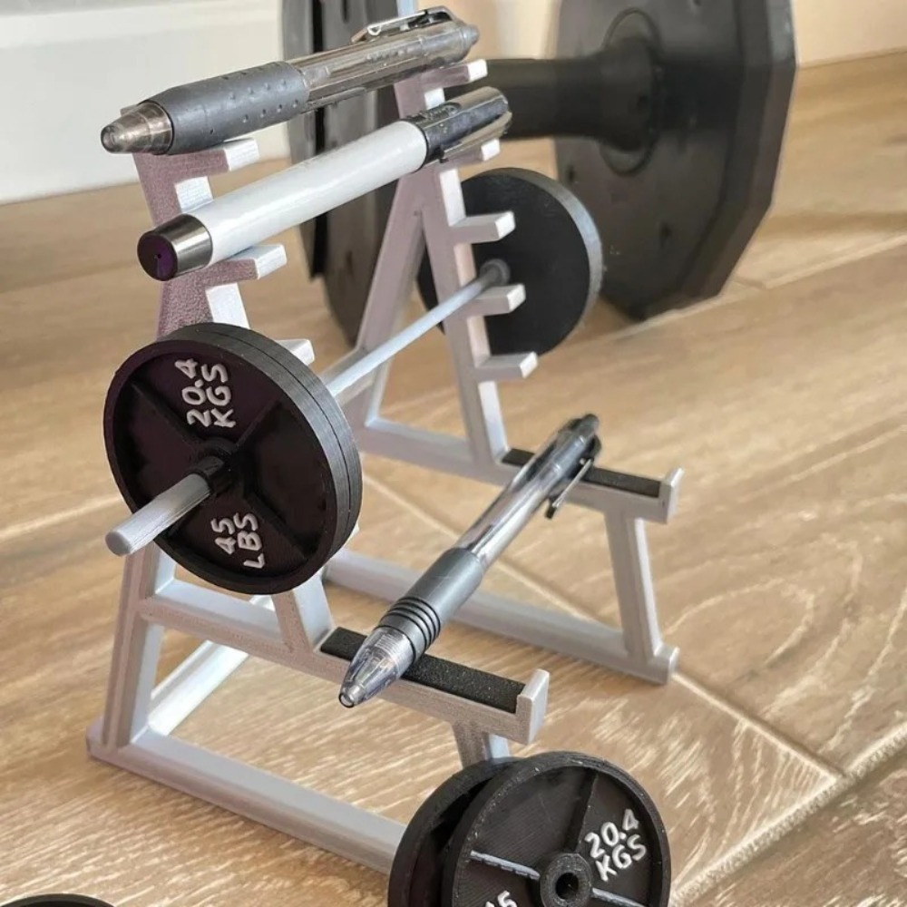 New With Barbells And Weights  - огляд і ціна Pen Holder Organizer