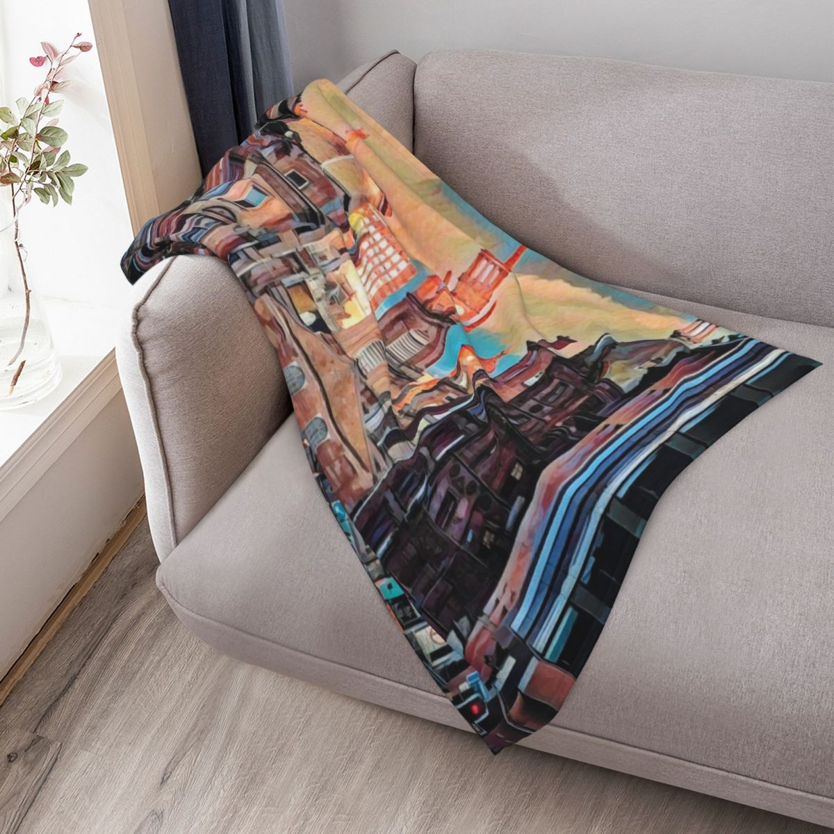 Glasgow Streets Throw Blanket  - огляд і ціна Home Office In Glasgow