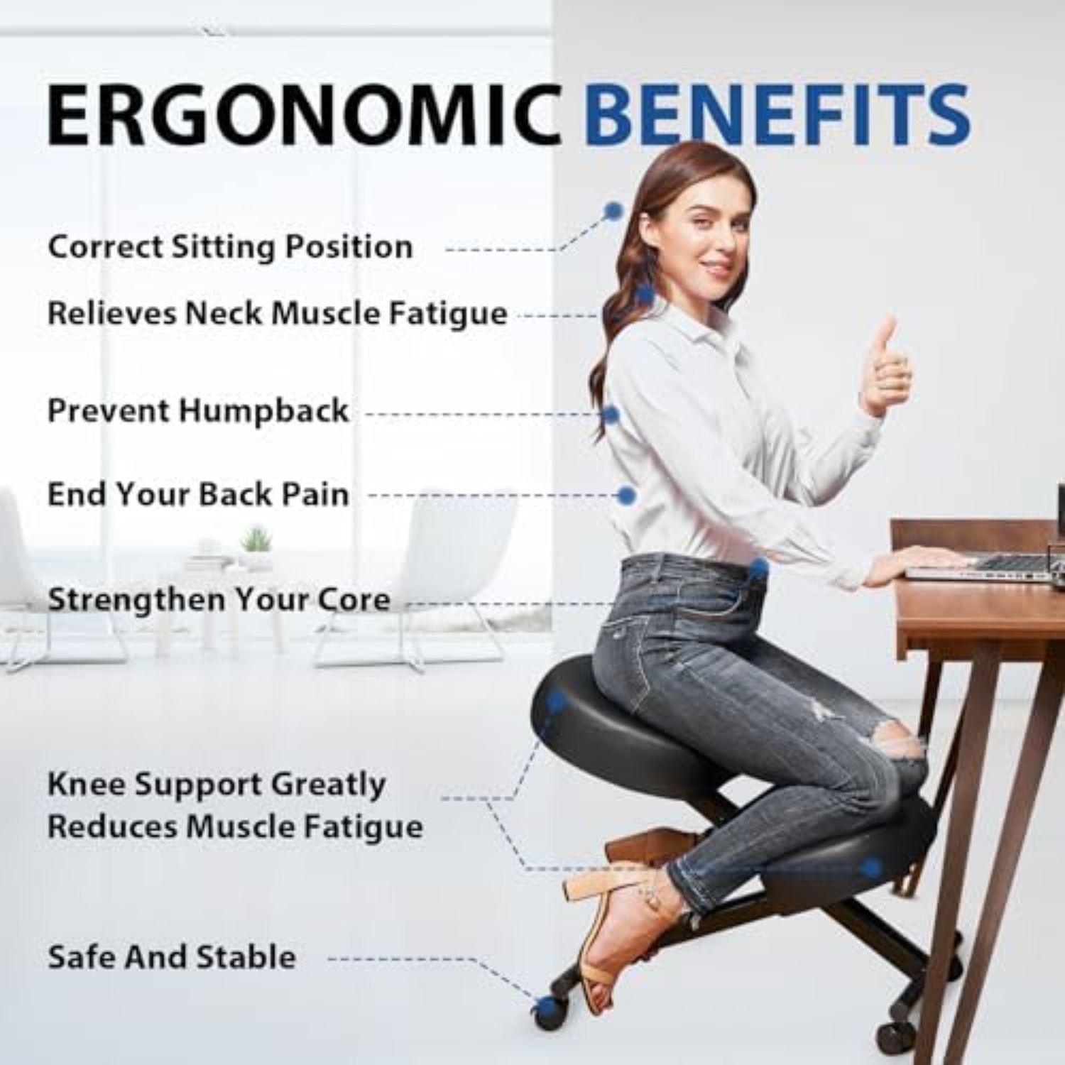 Ergonomic Kneeling Chair, Medi - огляд і ціна Home Office Ergonomics