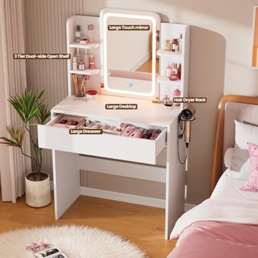 Small vanity desk for bedroom  - огляд і ціна Desk Drawer Small