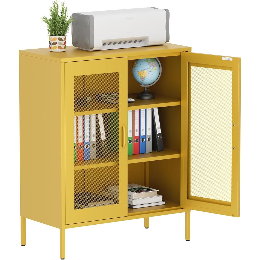 Mesh Metal Storage Cabinet wit - огляд і ціна Home Office Or