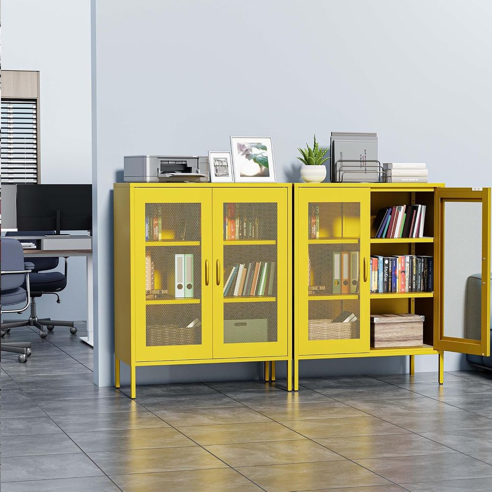 Mesh Metal Storage Cabinet wit - огляд і ціна Home Office Or