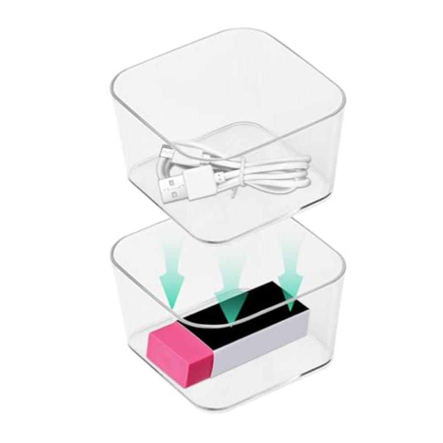 6pcs Clear Acrylic Storage Con - огляд і ціна Desk Drawer Small