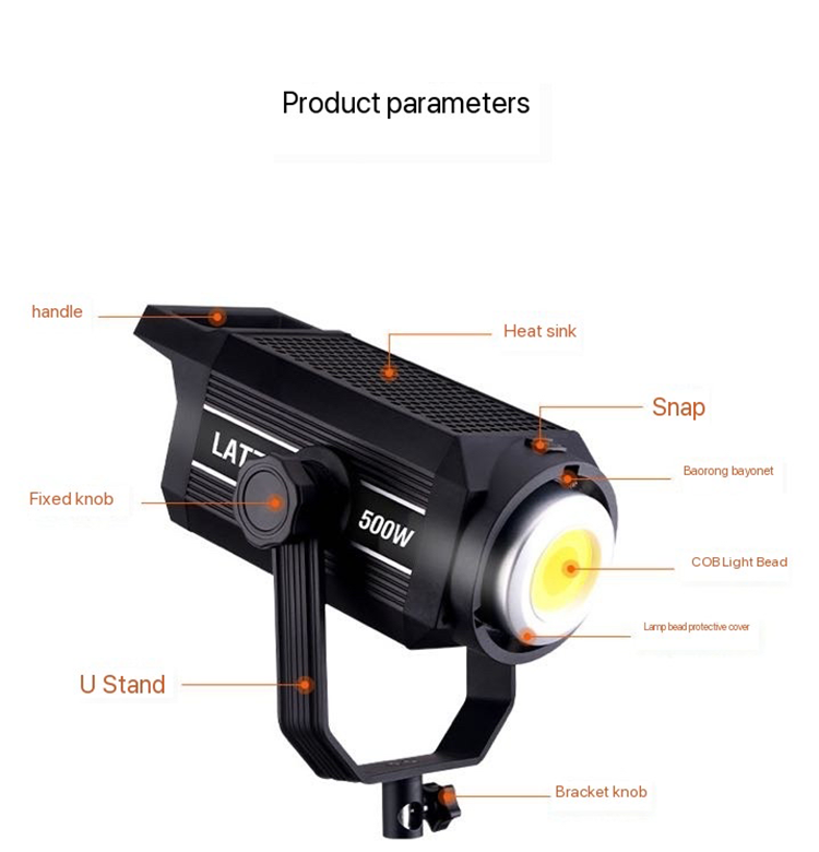 LATZZ 500W LED Video Light 280 - огляд і ціна Zoom Lighting Kit
