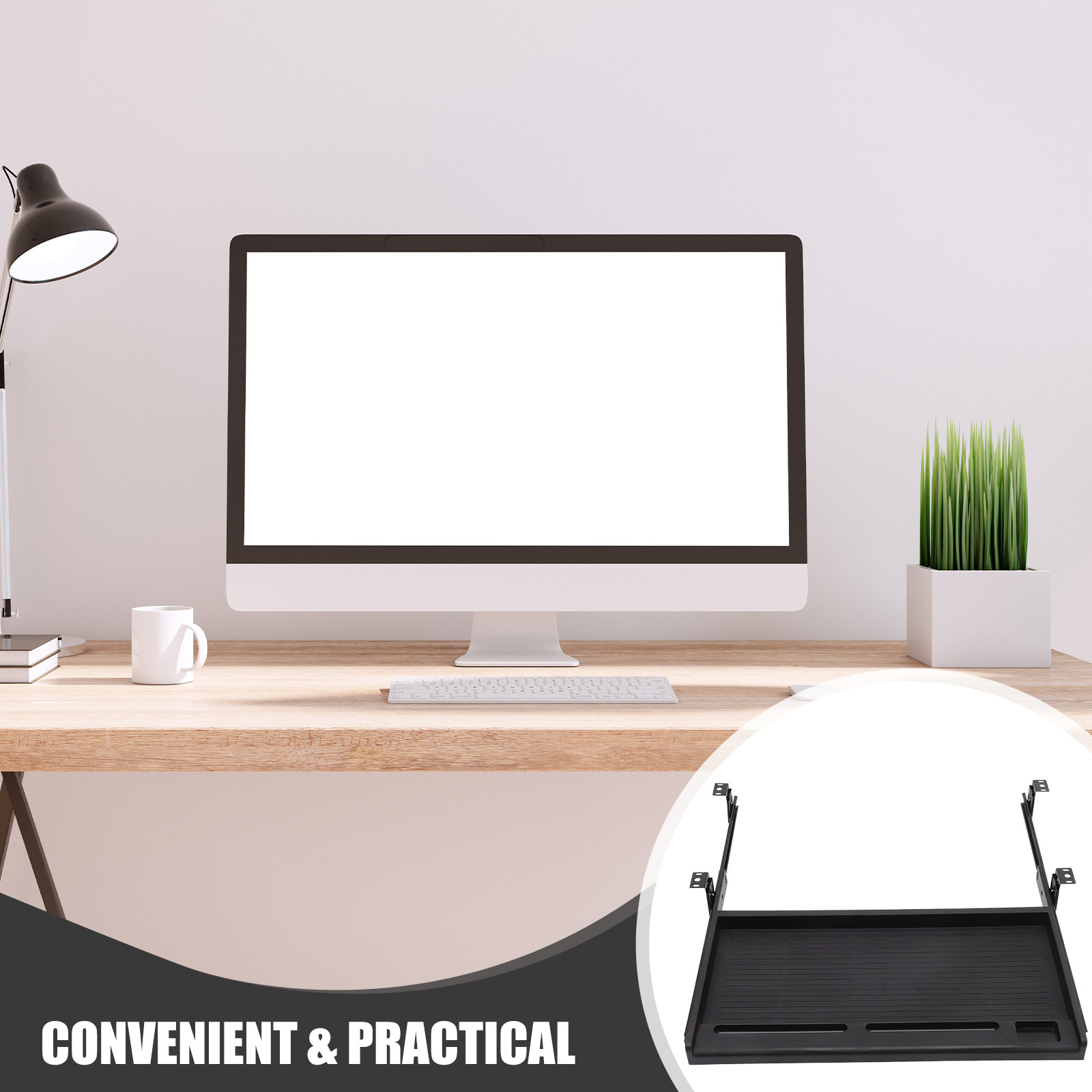1Set Keyboard Tray Under Desk  - огляд і ціна Keyboard Tray Under Desk