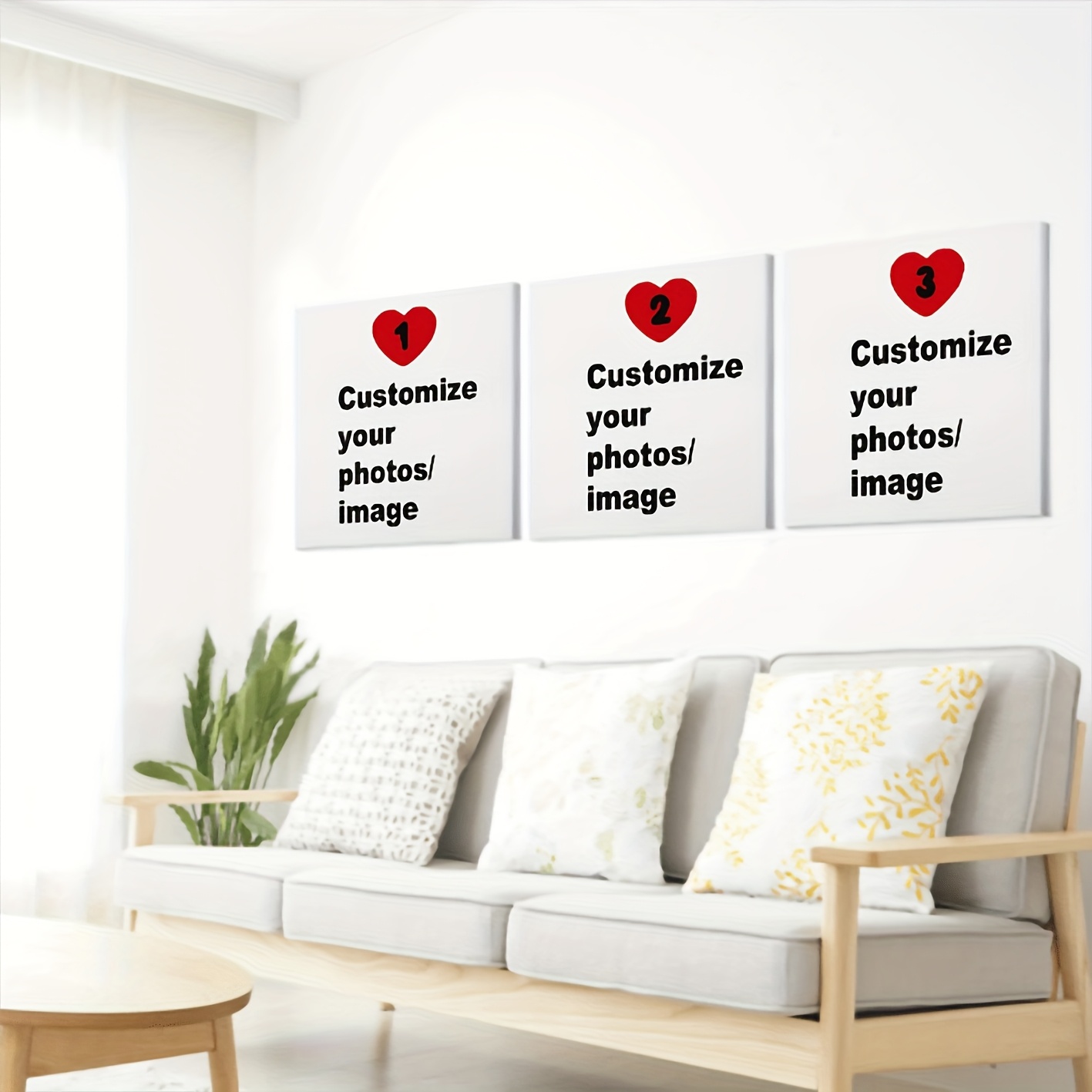 3pcs/set Custom Square Canvas  - огляд і ціна Home Office Photos