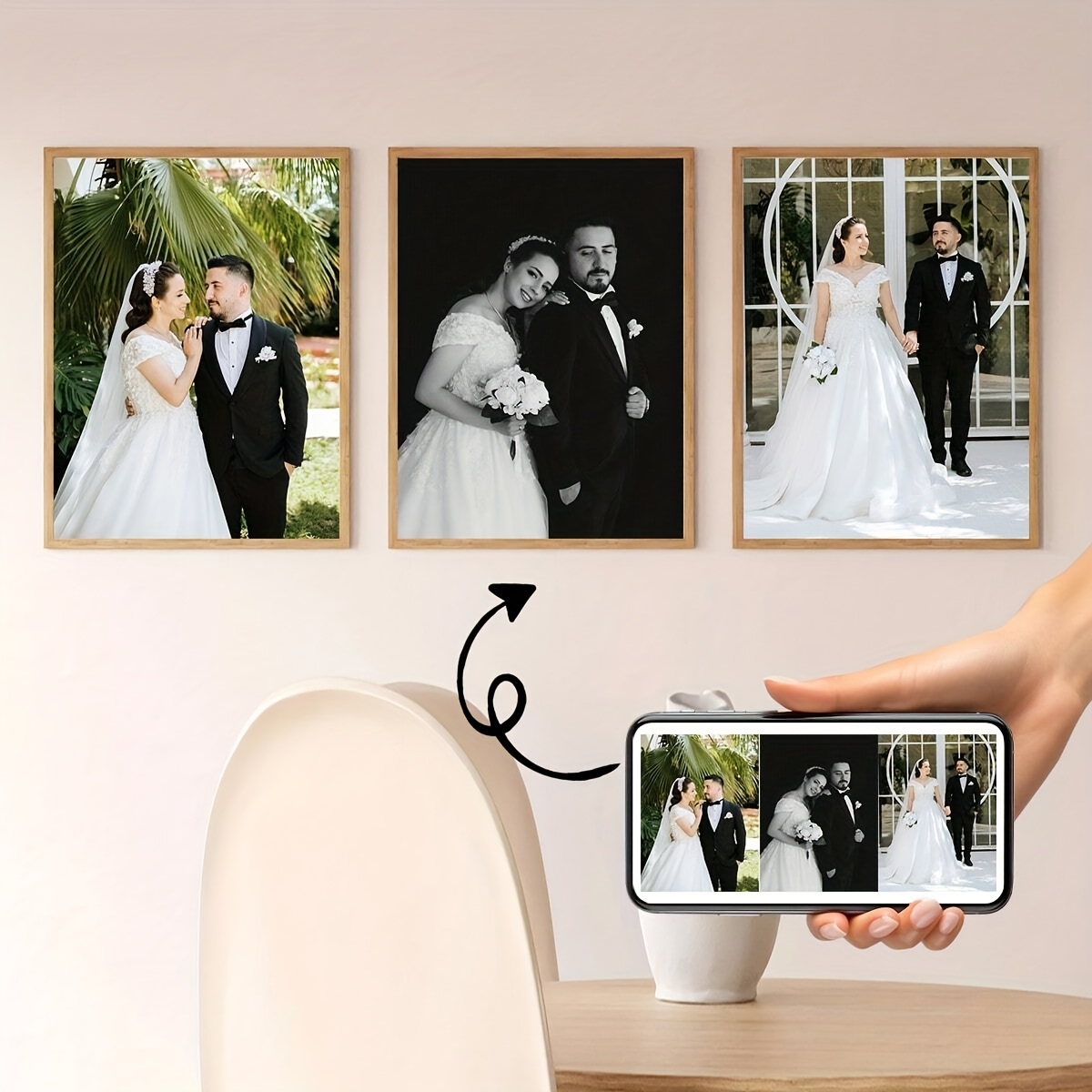 3pcs/set Custom Square Canvas  - огляд і ціна Home Office Photos