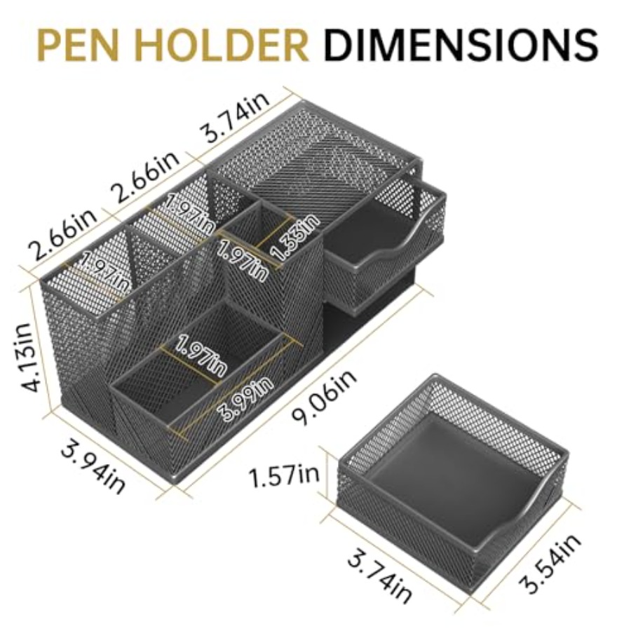 Mesh Desk Organizer, Pen Organ - огляд і ціна Desk Drawer Small